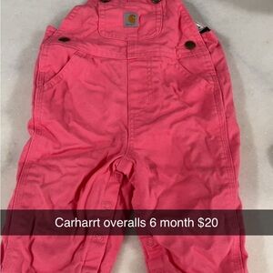 Carhartt Pink Overalls for Kids